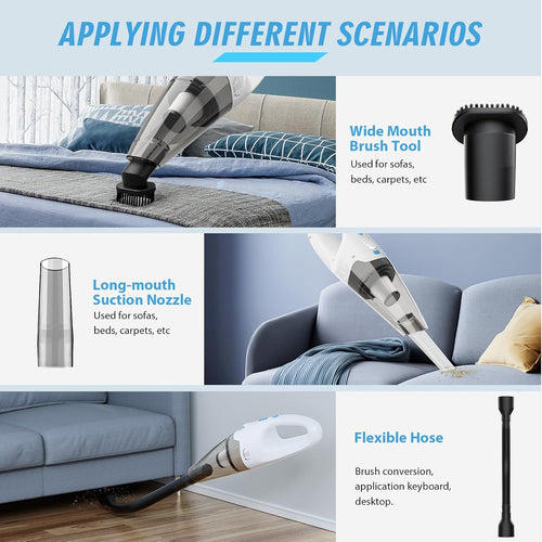 Cordless hand vacuum — detail