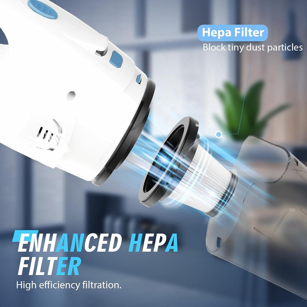 Cordless hand vacuum — detail