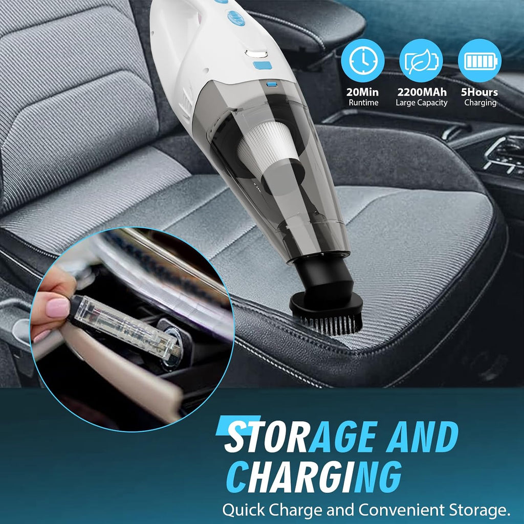 Cordless hand vacuum — detail