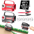 Gift wrap cutter and tape dispenser, two-pack