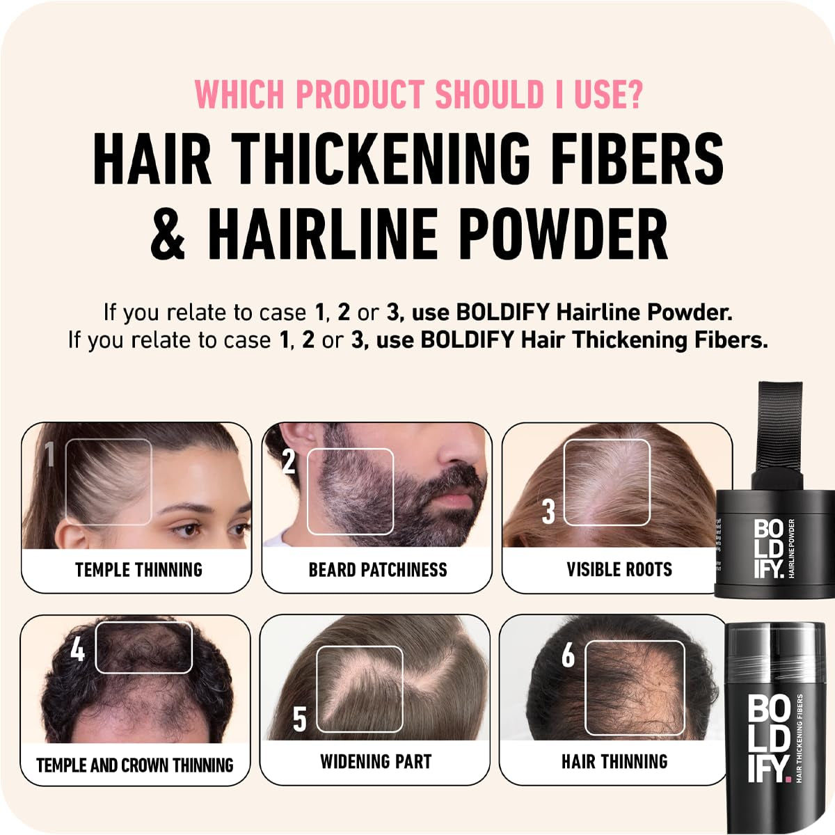 Hair Fibers for Thinning Hair, for Women & Men, Medium Brown 28G