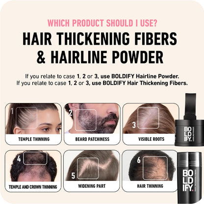 Hair Fibers for Thinning Hair, for Women & Men, Medium Brown 28G